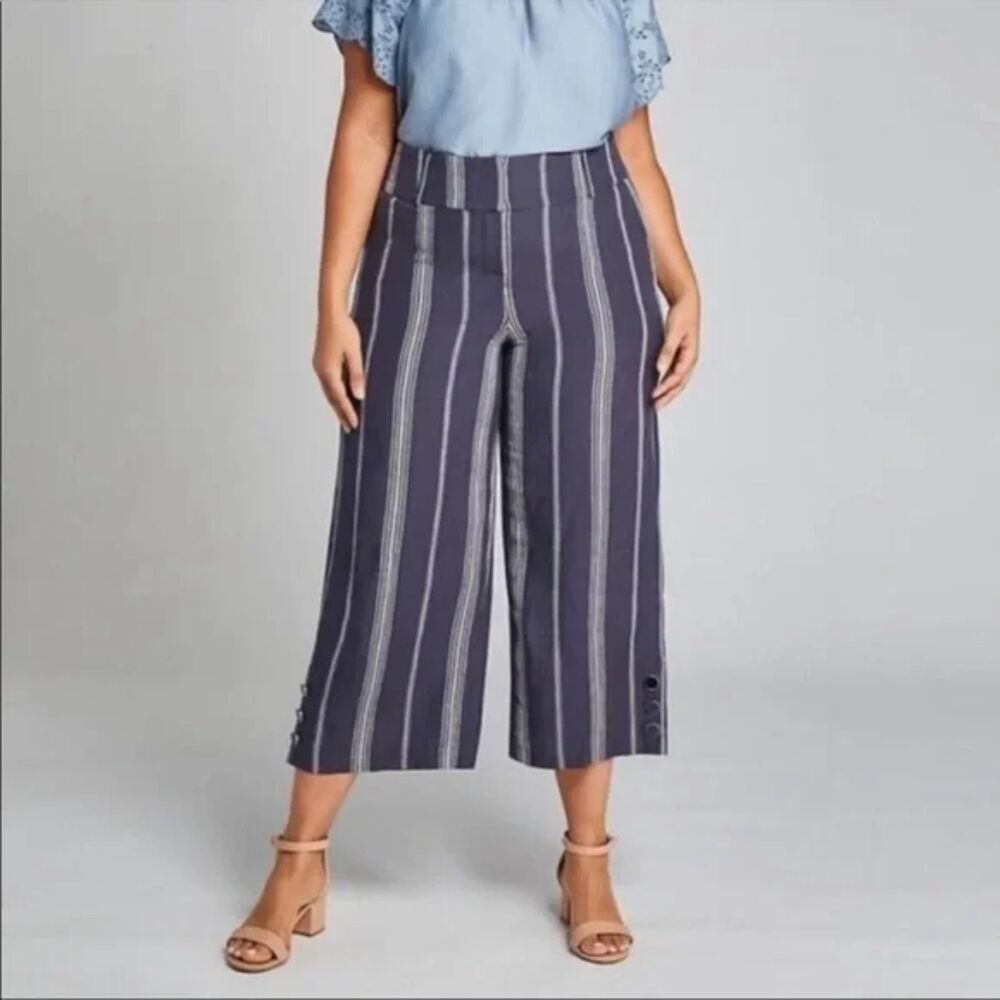 EUC Lane Bryant Laney Wide Leg Cropped Pants 20